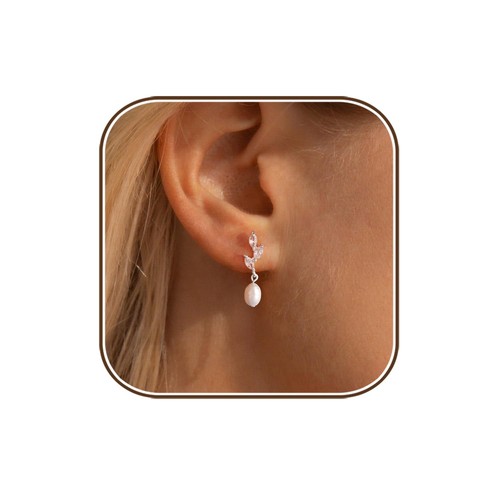 Pearl earrings for women - pearl,