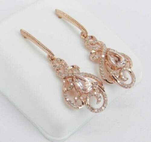 2ct pear cut morganite - pear,